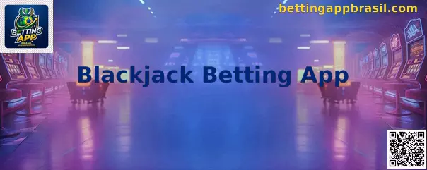 Interface ilustrativa de uma mesa digital do Blackjack Betting App
