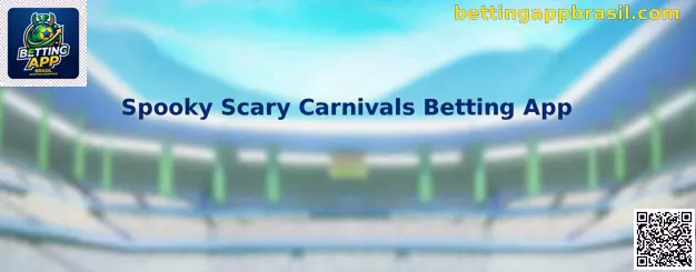 Ilustração temática do Spooky Scary Carnivals Betting App com atmosfera de carnaval assombrado